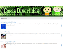 Tablet Screenshot of cosasdivertidas.net